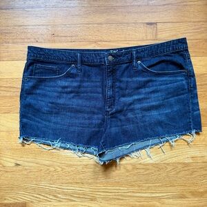 Universal Thread High Rise Shortie Dark Blue Jean Shorts